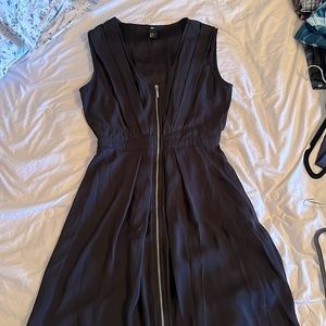 H&M Black Zipper Dress